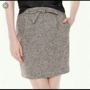 J.Crew Tweed Bow mini skirt